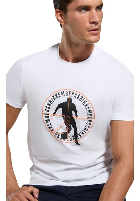 T-SHIRT UOMO STAMPA SOCCER BIKKEMBERGS | T-shirt | BMT0028 K00021000